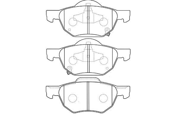 KAVO PARTS Комплект тормозных колодок, дисковый тормоз BP-2045